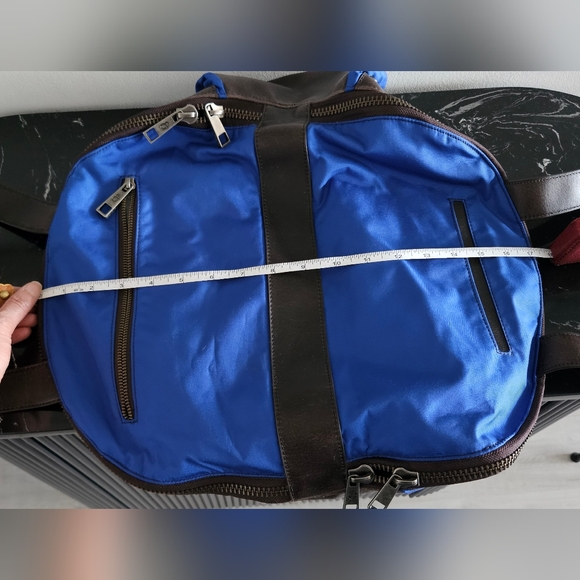 🔥SALE- Matt & Nat Cobalt Blue and Brown Utility Bag - Picture 6 of 16